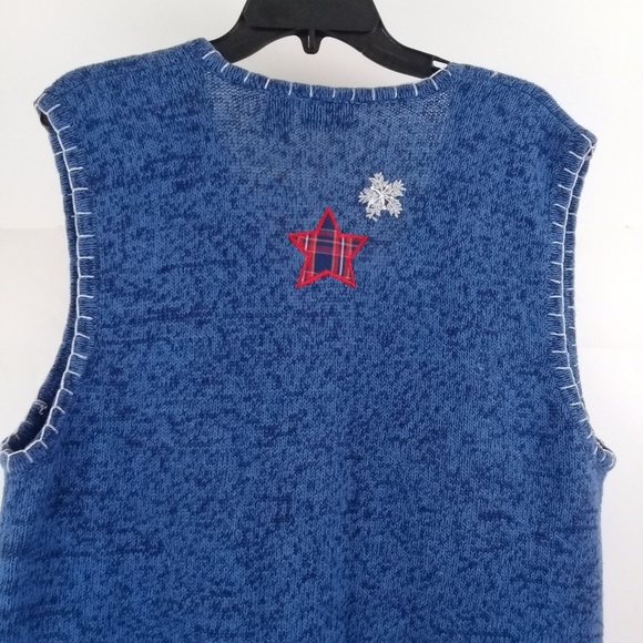 Bundle "3 x $20" ONE RESOURCE Womens Blue Vest Embellished Full Zip Xl - Picture 7 of 8